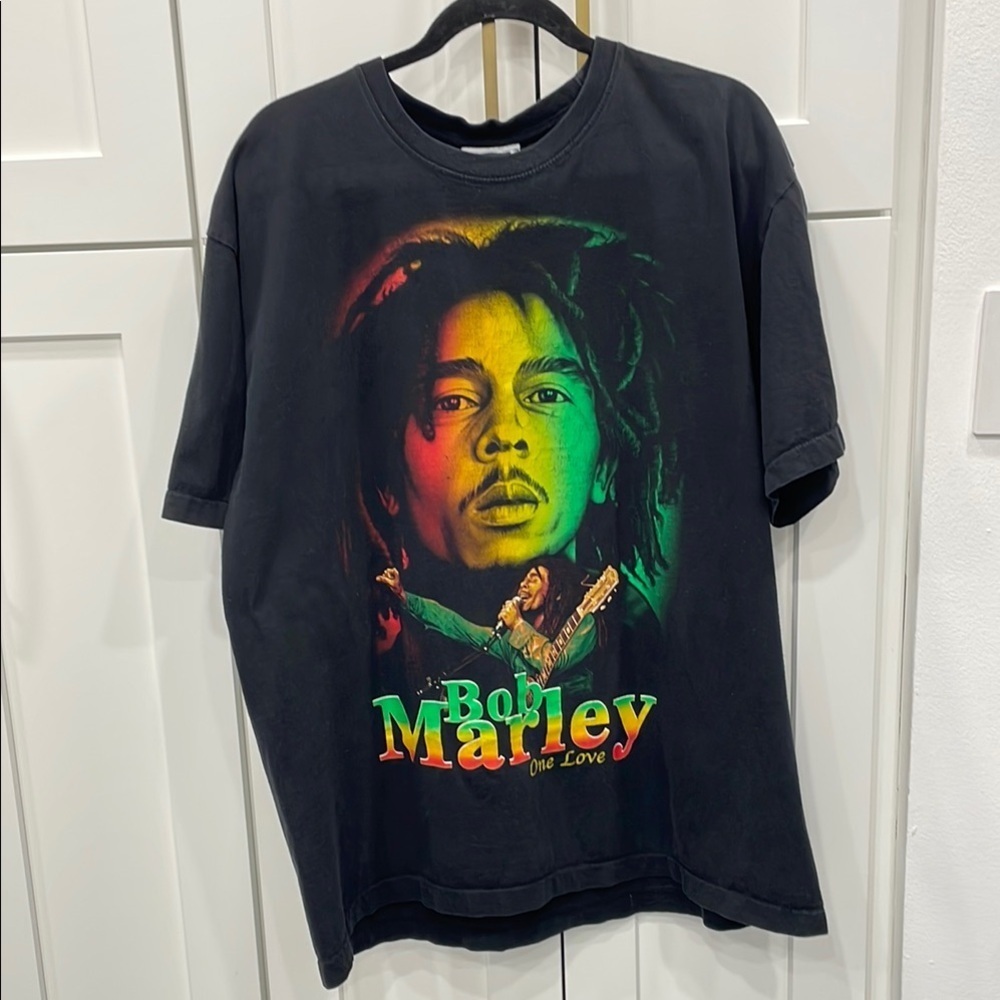 Vintage 1990s Bob Marley Graphic T-Shirt Size 2XL